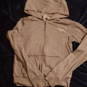 Pink Victoria Secret Zip Up Hoodie
